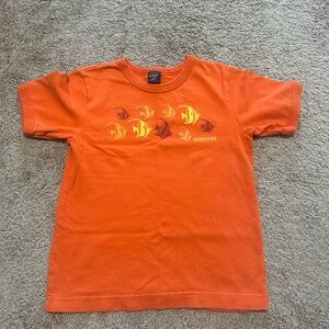 Vintage OshKosh B'gosh Bright Orange Fish Tee 4t